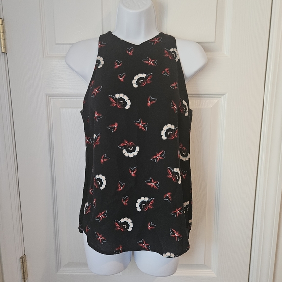 A.L.C. Floral Print Silk Top size 2 - Picture 7 of 12